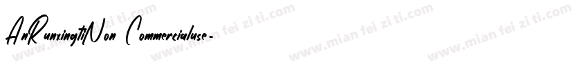 AnRunxingtiNon Commercialuse字体转换